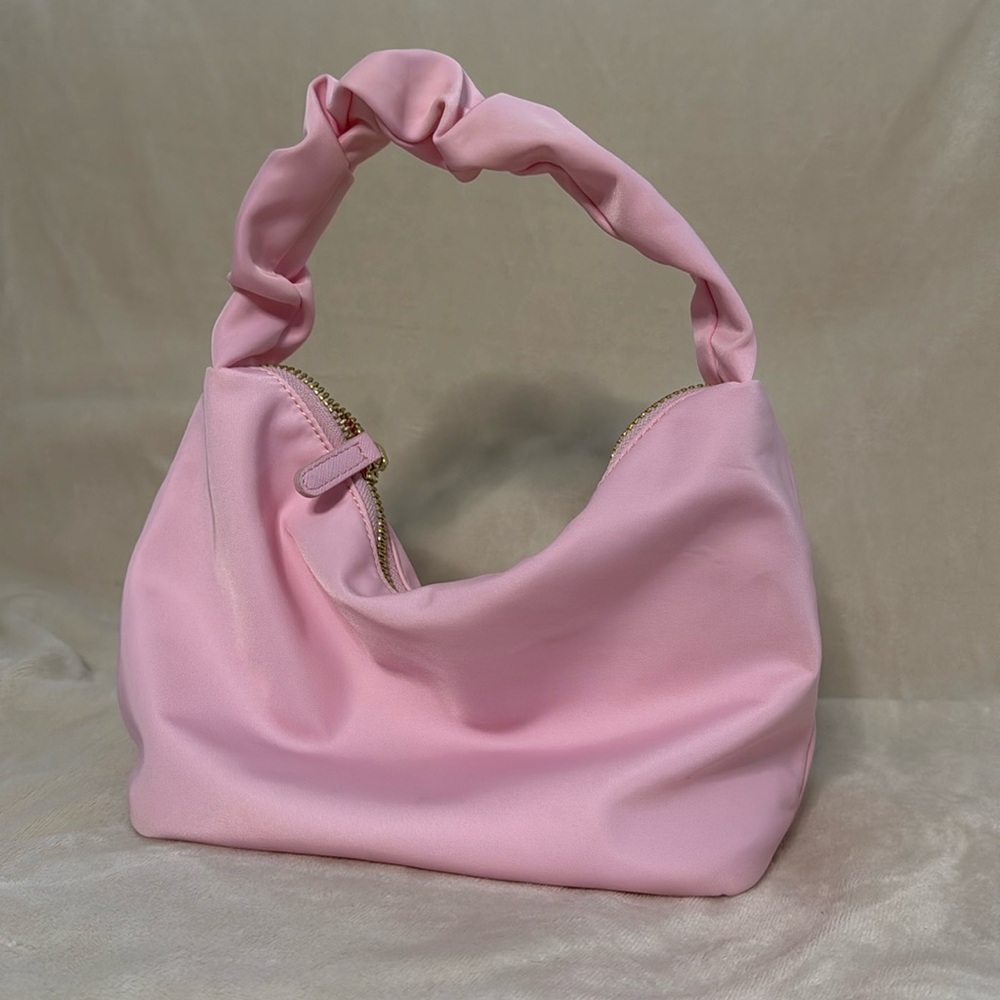 Stoney Clover Lane Scrunch Handle Bag Flamingo Pink